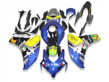 Affordable 2008-2011 Blue Shark Honda CBR1000RR Motorcycle Fairings Canada