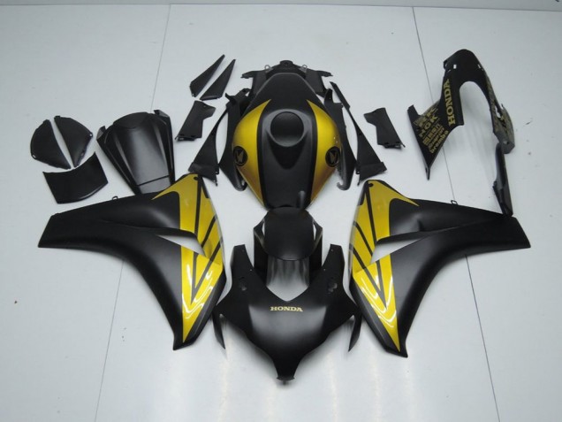 Affordable 2008-2011 Matte Black and Gold Honda CBR1000RR Motorcycle Fairings Canada Affordable 2008-2011 Matte Black and Gold Honda CBR1000RR Motorcycle Fairings Canada