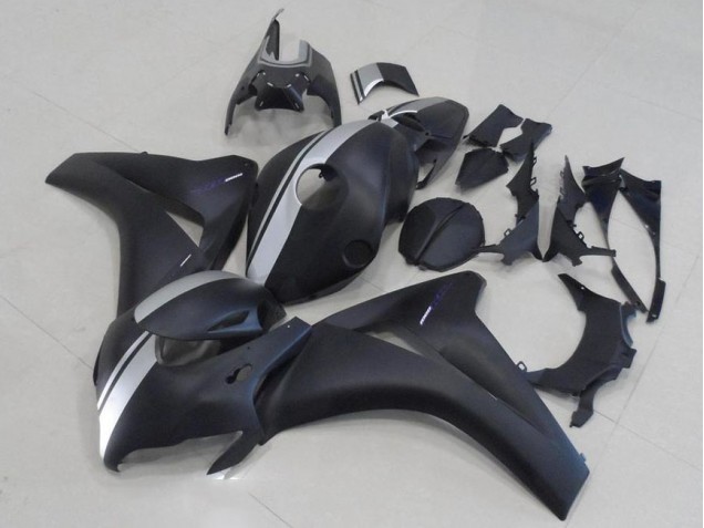 Affordable 2008-2011 Matte Black and Silver Honda CBR1000RR Motorcycle Fairings Canada Affordable 2008-2011 Matte Black and Silver Honda CBR1000RR Motorcycle Fairings Canada