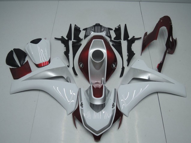 Affordable 2008-2011 Red White and Silver Honda CBR1000RR Motorcycle Fairings Canada Affordable 2008-2011 Red White and Silver Honda CBR1000RR Motorcycle Fairings Canada
