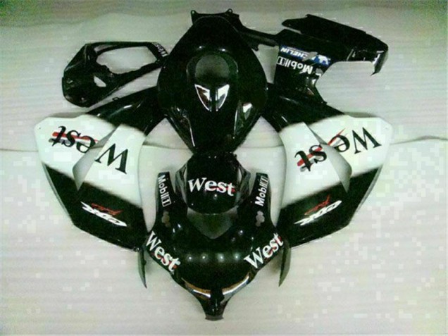 Affordable 2008-2011 White Black Honda CBR1000RR Fairing Kit & Plastics Canada Affordable 2008-2011 White Black Honda CBR1000RR Fairing Kit & Plastics Canada