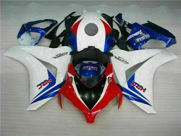 Affordable 2008-2011 White Blue Honda CBR1000RR Complete Fairing Kit Canada