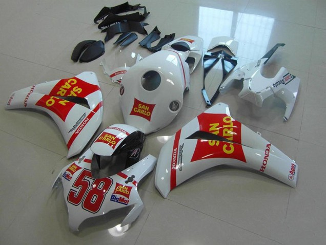 Affordable 2008-2011 White San Carlo Honda CBR1000RR Motorcycle Fairings Canada Affordable 2008-2011 White San Carlo Honda CBR1000RR Motorcycle Fairings Canada