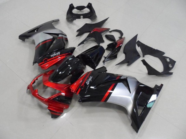 Affordable 2008-2012 Candy Red Black Silver Kawasaki Ninja ZX250R Motorcycle Fairings Canada Affordable 2008-2012 Candy Red Black Silver Kawasaki Ninja ZX250R Motorcycle Fairings Canada