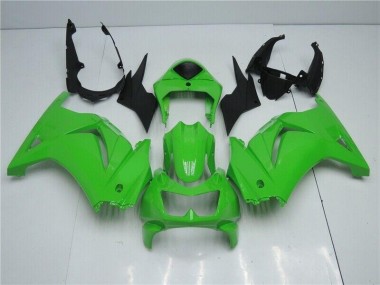 Affordable 2008-2012 Green Kawasaki Ninja EX250 Plastic Full Fairing Kit Canada