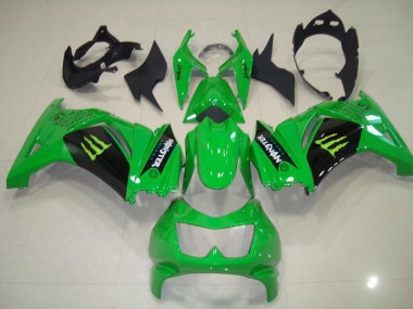 Affordable 2008-2012 Green Monster Kawasaki Ninja ZX250R Motorcycle Fairings Canada