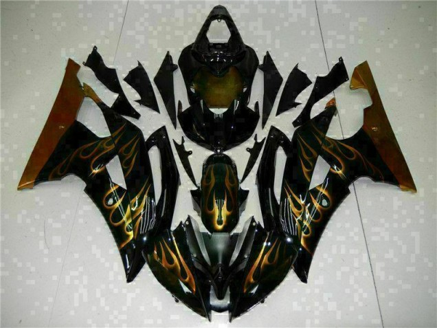 Affordable 2008-2016 Black Yamaha YZF R6 Fairing Kits Canada