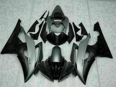 Affordable 2008-2016 Grey Black Yamaha YZF R6 Motorcycle Fairings Canada