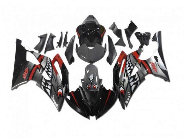 Affordable 2008-2016 Grey Red Shark Yamaha YZF R6 Motorcycle Fairings Canada Affordable 2008-2016 Grey Red Shark Yamaha YZF R6 Motorcycle Fairings Canada