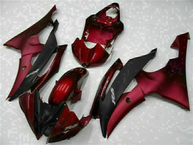 Affordable 2008-2016 Red Black Yamaha YZF R6 Fairing Kit Canada