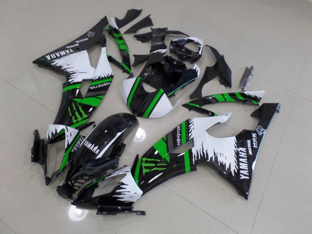 Affordable 2008-2016 Special White Green Monster Yamaha YZF R6 Motorcycle Fairings Canada Affordable 2008-2016 Special White Green Monster Yamaha YZF R6 Motorcycle Fairings Canada
