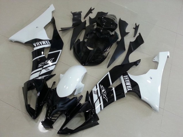Affordable 2008-2016 White and Black Yamaha YZF R6 Motorcycle Fairings Canada Affordable 2008-2016 White and Black Yamaha YZF R6 Motorcycle Fairings Canada