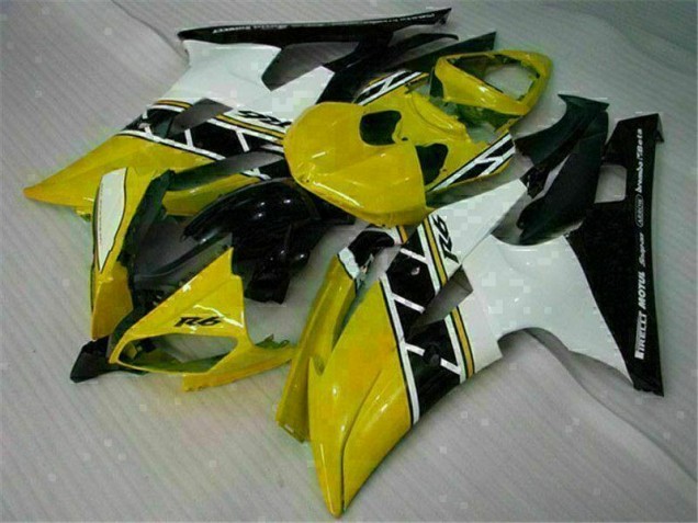 Affordable 2008-2016 Yellow White Yamaha YZF R6 Motorcycle Fairings Canada