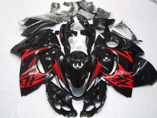 Affordable 2008-2019 Black with Red Flame Suzuki GSXR1300 Motorcycle Fairings Canada Affordable 2008-2019 Black with Red Flame Suzuki GSXR1300 Motorcycle Fairings Canada
