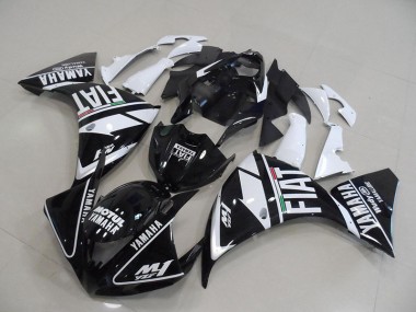 Affordable 2009-2011 Black White Fiat Yamaha YZF R1 Motorcycle Fairings Canada