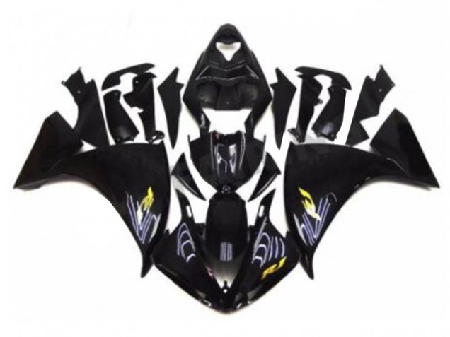 Affordable 2009-2011 Black Yamaha YZF R1 Motorcycle Fairings Canada Affordable 2009-2011 Black Yamaha YZF R1 Motorcycle Fairings Canada