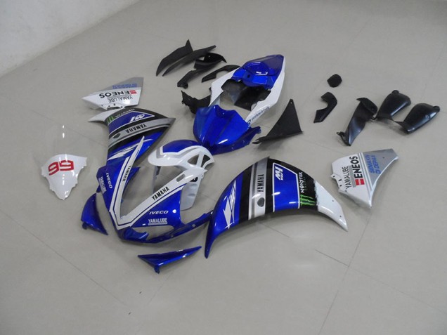 Affordable 2009-2011 Blue White Yamaha YZF R1 Motorcycle Fairings Canada
