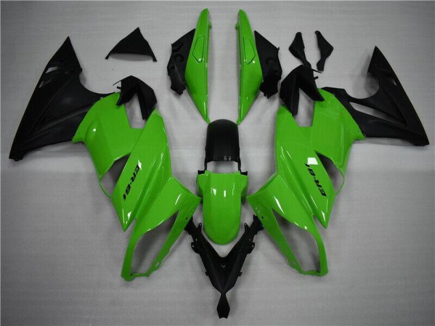 Affordable 2009-2011 Green Black Kawasaki Ninja EX650 Motorcycle Fairings Canada Affordable 2009-2011 Green Black Kawasaki Ninja EX650 Motorcycle Fairings Canada