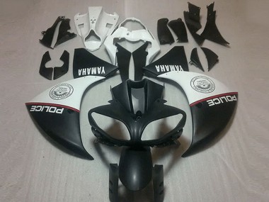 Affordable 2009-2011 Matte Black White Yamaha YZF R1 Motorcycle Fairings Canada