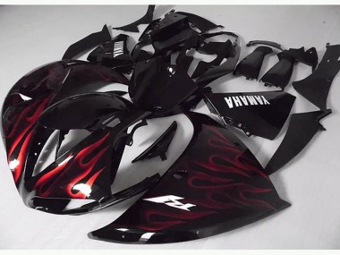 Affordable 2009-2011 Red Black Flame Yamaha YZF R1 Motorcycle Fairings Canada