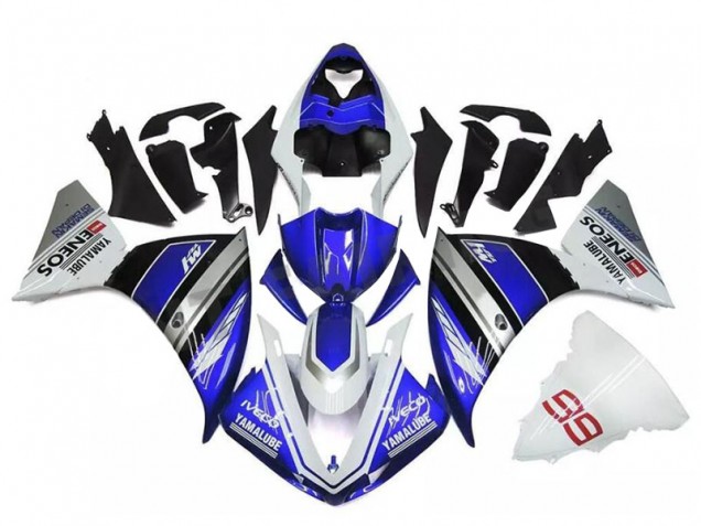 Affordable 2009-2011 White Blue Silver Yamaha YZF R1 Motorcycle Fairings Canada