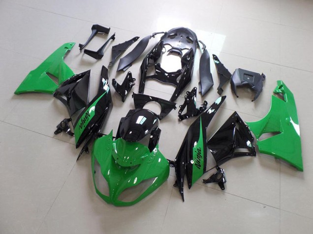 Affordable 2009-2012 Green and Black Kawasaki Ninja ZX6R Motorcycle Fairings Canada Affordable 2009-2012 Green and Black Kawasaki Ninja ZX6R Motorcycle Fairings Canada