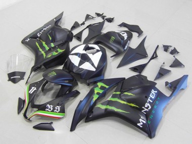 Affordable 2009-2012 Monster Matte Black Honda CBR600RR Motorcycle Fairings Canada