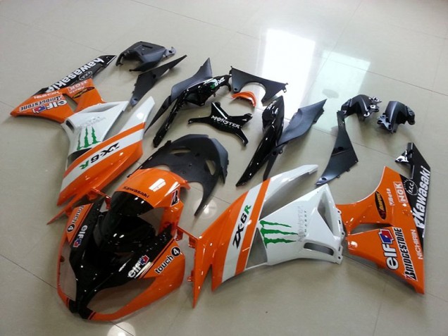 Affordable 2009-2012 Orange Monster Kawasaki Ninja ZX6R Motorcycle Fairings Canada Affordable 2009-2012 Orange Monster Kawasaki Ninja ZX6R Motorcycle Fairings Canada
