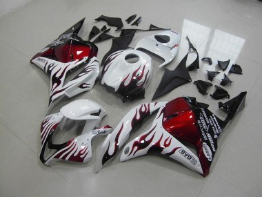 Affordable 2009-2012 Red Black Flame Honda CBR600RR Motorcycle Fairings Canada
