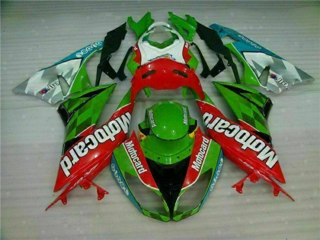 Affordable 2009-2012 Red Green Motocard Kawasaki Ninja ZX6R Motorcycle Fairings Canada Affordable 2009-2012 Red Green Motocard Kawasaki Ninja ZX6R Motorcycle Fairings Canada