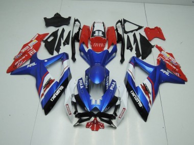 Affordable 2009-2016 Blue and Red Suzuki GSXR 1000 Motorcycle Fairings Canada
