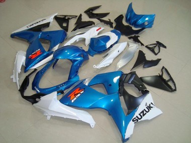Affordable 2009-2016 Blue and White OEM Style Suzuki GSXR 1000 Motorcycle Fairings Canada
