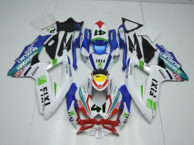 Affordable 2009-2016 Fixi Light Blue Suzuki GSXR 1000 Motorcycle Fairings Canada