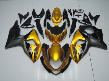 Affordable 2009-2016 Golden Black Suzuki GSXR1000 Motorcycle Fairings Canada