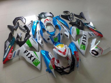 Affordable 2009-2016 Light Blue Fixi Suzuki GSXR 1000 Motorcycle Fairings Canada
