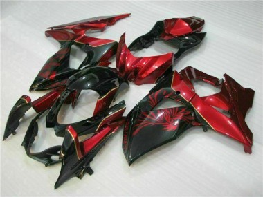 Affordable 2009-2016 Red Flame Black Suzuki GSXR1000 Motorcycle Fairings Canada
