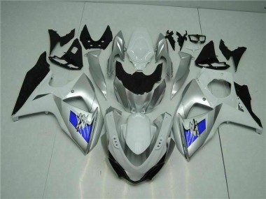 Affordable 2009-2016 Silver White Suzuki GSXR1000 Motorcycle Fairings Canada