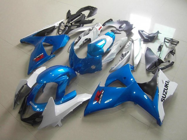 Affordable 2009-2016 White Blue Suzuki GSXR 1000 Motorcycle Fairings Canada Affordable 2009-2016 White Blue Suzuki GSXR 1000 Motorcycle Fairings Canada