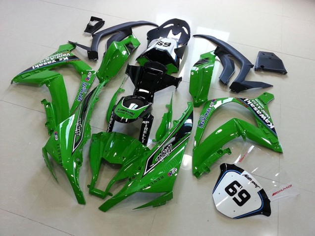 Affordable 2011-2015 Green Kawasaki Ninja ZX10R Motorcycle Fairings Canada