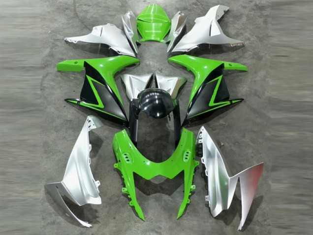 Affordable 2011-2020 Green Silver Suzuki GSXR 600/750 Plastics Fairing Kits Canada Affordable 2011-2020 Green Silver Suzuki GSXR 600/750 Plastics Fairing Kits Canada