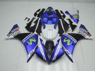 Affordable 2012-2014 Blue White Black Yamaha YZF R1 Motorcycle Fairings Canada