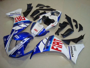 Affordable 2012-2014 Blue White Fiat Yamaha YZF R1 Motorcycle Fairings Canada