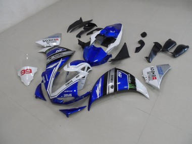Affordable 2012-2014 Blue White Yamaha YZF R1 Motorcycle Fairings Canada