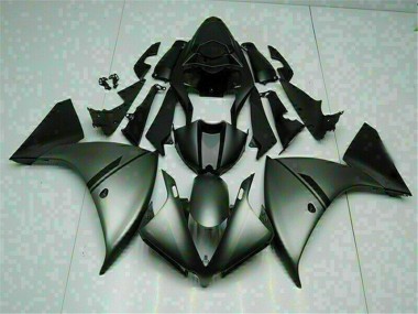 Affordable 2012-2014 Grey Black Yamaha YZF R1 Motorcycle Fairings Canada