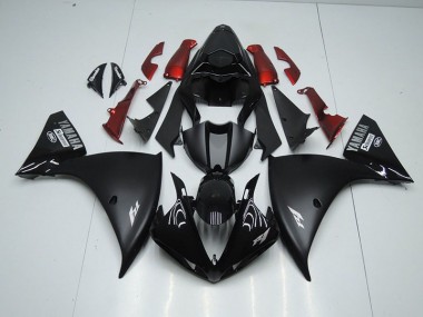 Affordable 2012-2014 Matte Black Yamaha YZF R1 Full Fairing Kit Canada