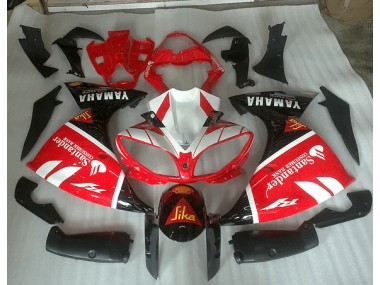 Affordable 2012-2014 Red White and Black Graphic Yamaha YZF R1 Motorcycle Fairings Canada
