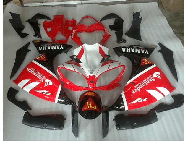 Affordable 2012-2014 Red White and Black Graphic Yamaha YZF R1 Motorcycle Fairings Canada Affordable 2012-2014 Red White and Black Graphic Yamaha YZF R1 Motorcycle Fairings Canada