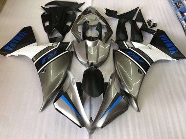 Affordable 2012-2014 Silver Blue Yamaha YZF R1 Motorcycle Fairings Canada