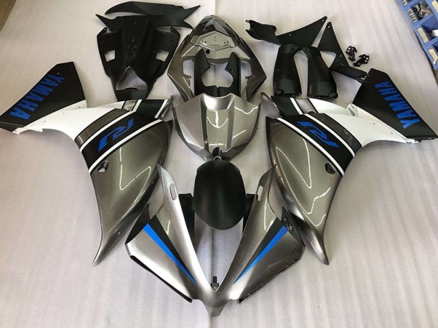 Affordable 2012-2014 Silver Blue Yamaha YZF R1 Motorcycle Fairings Canada Affordable 2012-2014 Silver Blue Yamaha YZF R1 Motorcycle Fairings Canada