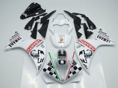 Affordable 2012-2014 White Black Abrath Yamaha YZF R1 Motorcycle Fairings Canada